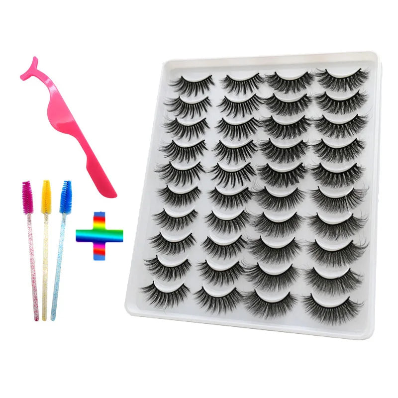 Natural Thick False Eyelashes Makeup Eyelash Extension Tool