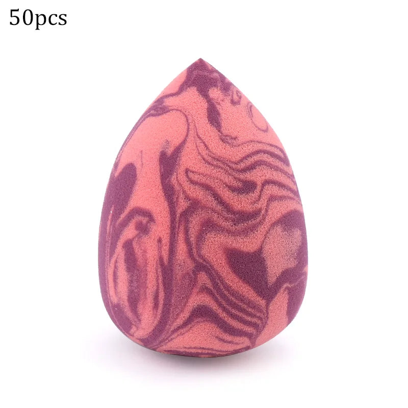 Wholesale Makeup Sponge Marbling Water-drop Shape Foundation Concealer Sponge Mix Powder Cosmetic Puff Make Up Blender