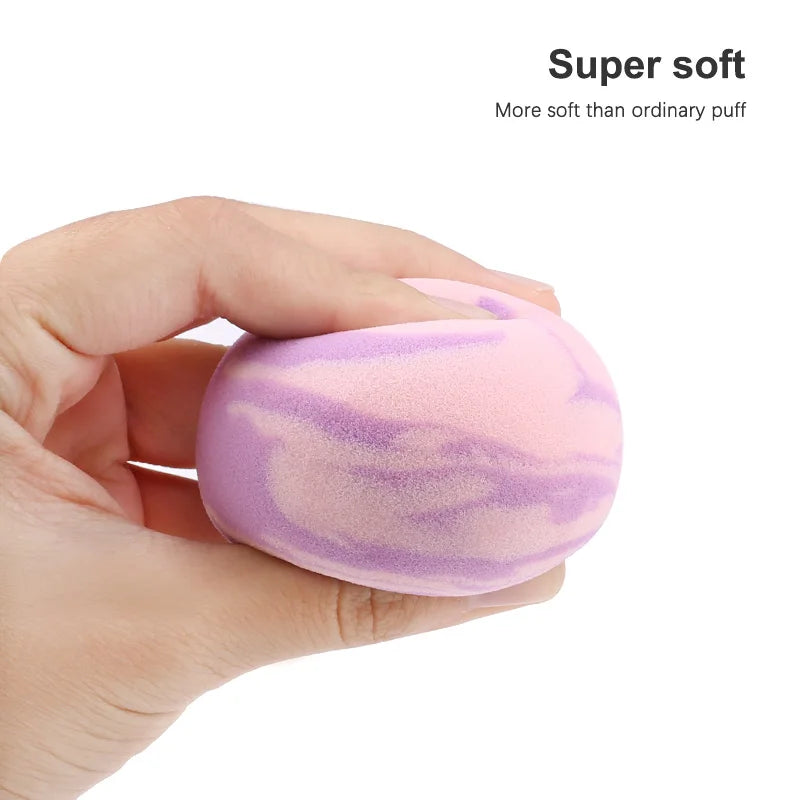 Wholesale Makeup Sponge Marbling Water-drop Shape Foundation Concealer Sponge Mix Powder Cosmetic Puff Make Up Blender