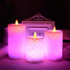 Dancing Flame LED Candle Light with RGB Remote Control
