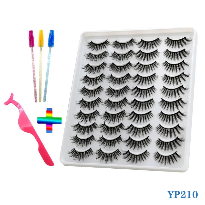 Natural Thick False Eyelashes Makeup Eyelash Extension Tool