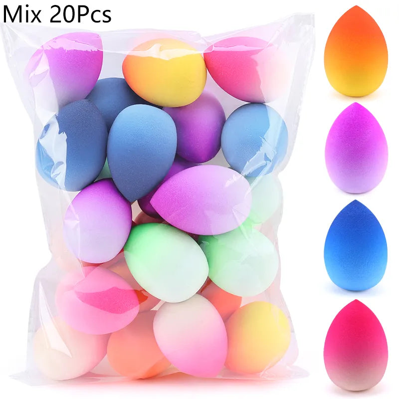 Wholesale Makeup Sponge Marbling Water-drop Shape Foundation Concealer Sponge Mix Powder Cosmetic Puff Make Up Blender