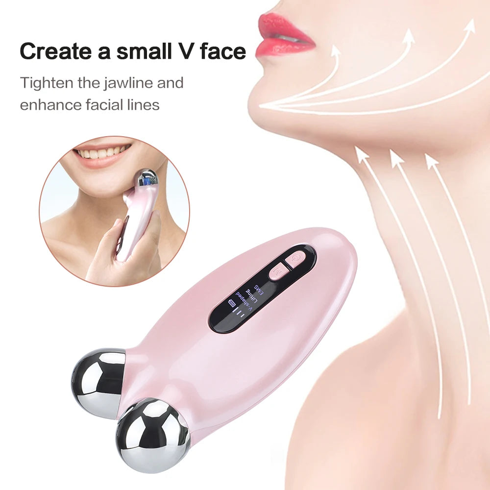 Micro-current Face-lifting Instrument Y-shaped V-face Beauty Device Facial Massager